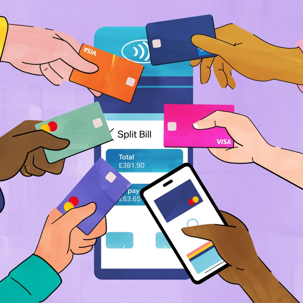 sharing bills and expenses with friends